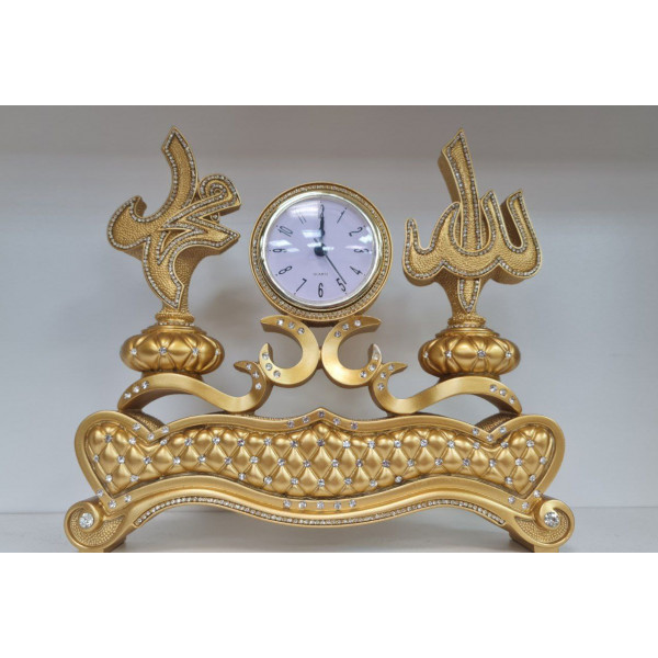 Часы большие настольные «Стамбул» золото 