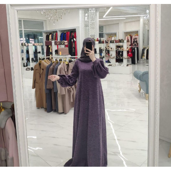 Платье «Сайка», серовато-фиолетовый 